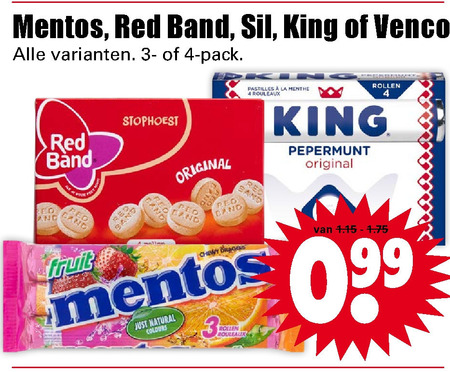 King   pepermunt, drop folder aanbieding bij  Dirk - details