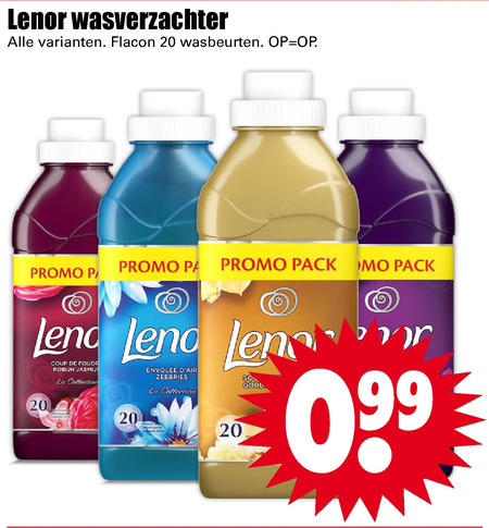 Lenor   wasverzachter folder aanbieding bij  Dirk - details