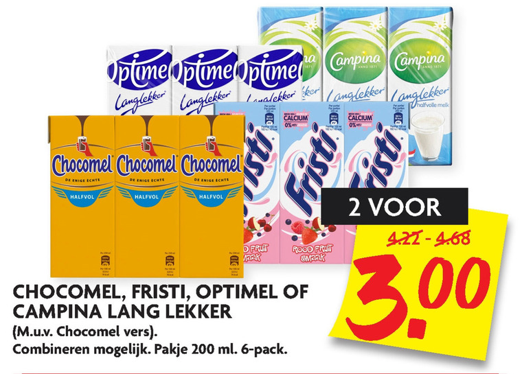 Chocomel   melk, chocolademelk folder aanbieding bij  Dekamarkt - details