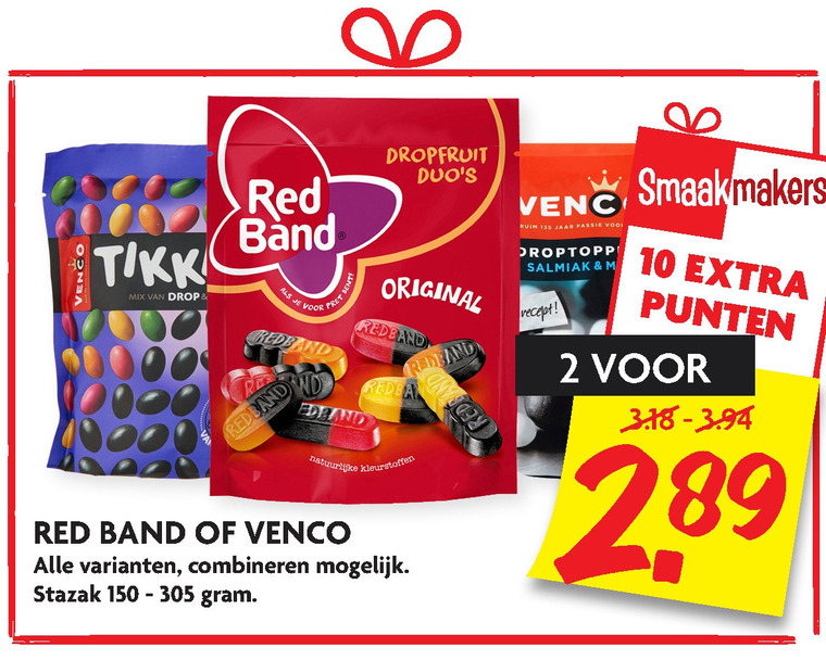 Red Band   drop, snoep folder aanbieding bij  Dekamarkt - details