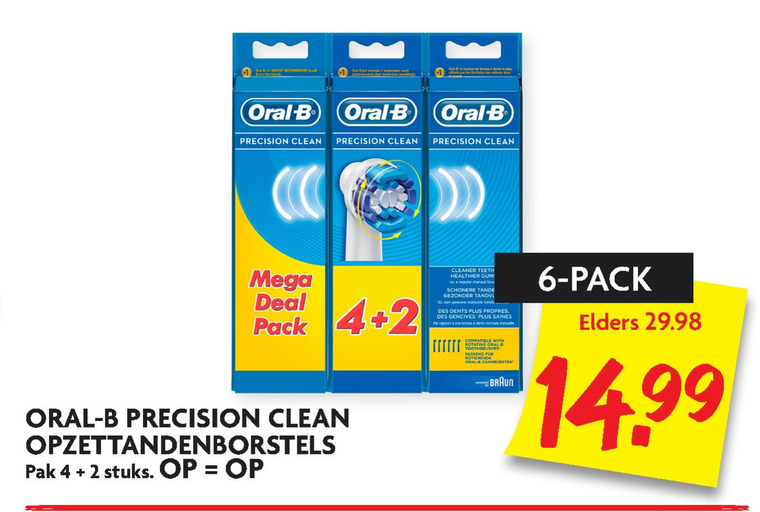 Braun Oral-B   opzetborstel folder aanbieding bij  Dekamarkt - details