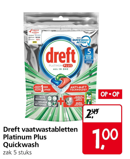 Dreft   vaatwasmiddel folder aanbieding bij  Jan Linders - details