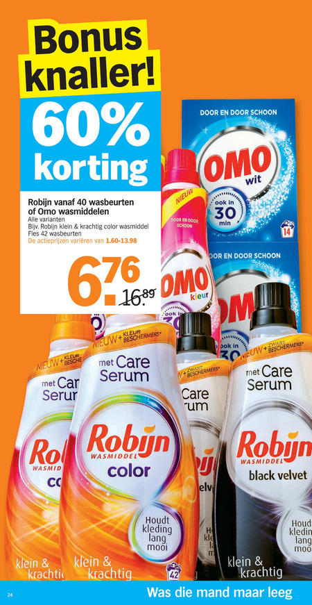 Omo   wasmiddel folder aanbieding bij  Albert Heijn - details