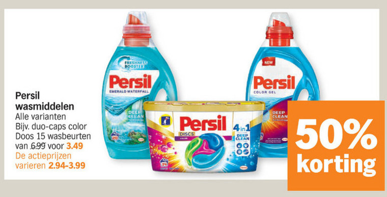 Persil   wasmiddel folder aanbieding bij  Albert Heijn - details