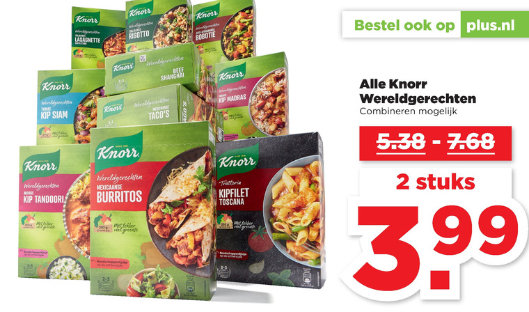 Knorr   maaltijdmix folder aanbieding bij  Plus - details