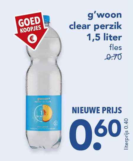 Gwoon   fruitdrank folder aanbieding bij  Deen - details