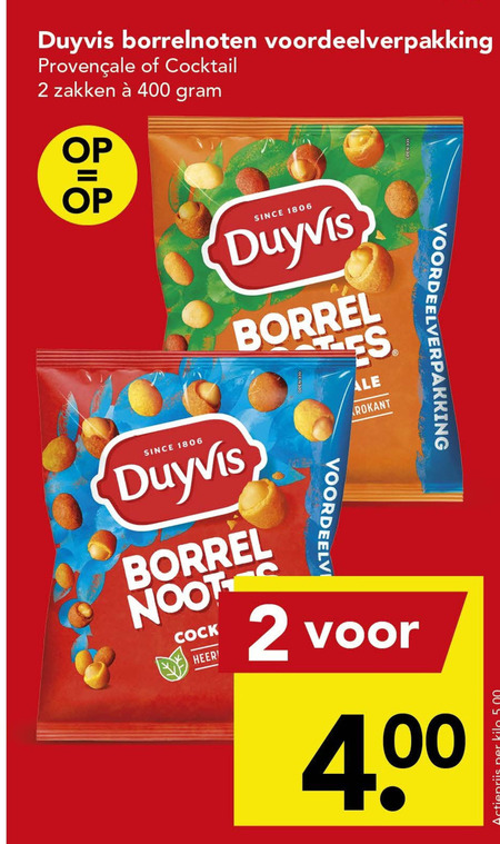 Duyvis   borrelnootjes folder aanbieding bij  Deen - details