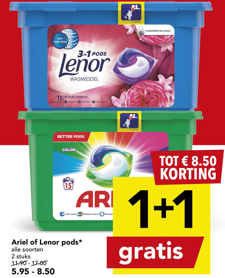 Ariel   wasmiddel folder aanbieding bij  Deen - details