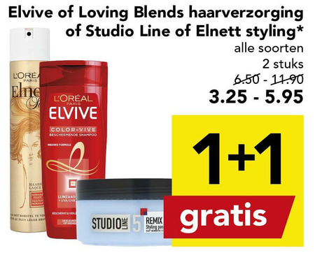 Studio Line   haargel, haarverzorging folder aanbieding bij  Deen - details