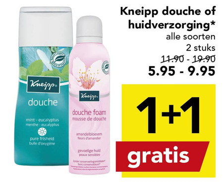 Kneipp   douchegel folder aanbieding bij  Deen - details