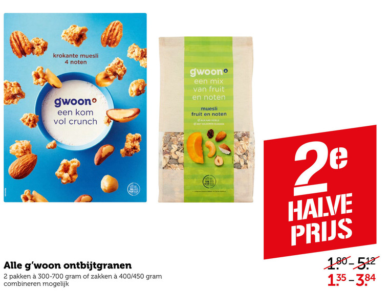 Gwoon   muesli, cereals folder aanbieding bij  Coop - details