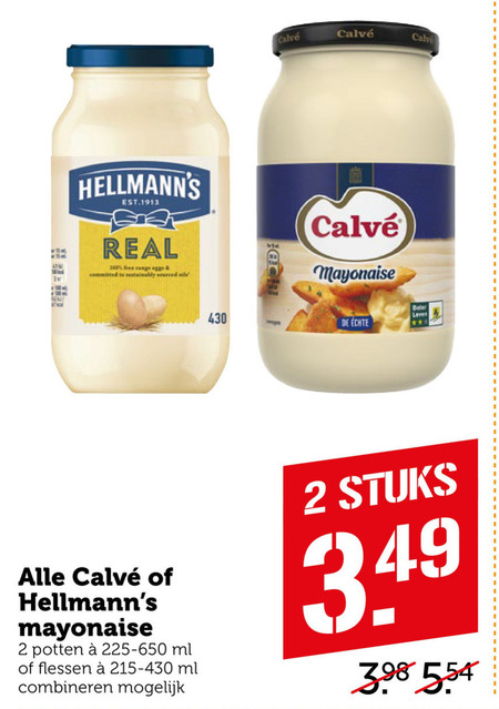 Hellmans   mayonaise folder aanbieding bij  Coop - details