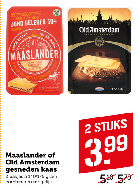 Old Amsterdam   kaasplakken folder aanbieding bij  Coop - details