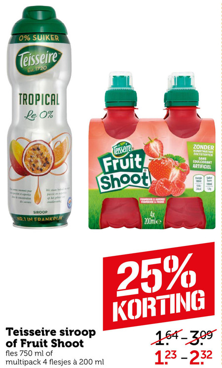 Teisseire   limonadesiroop, fruitdrank folder aanbieding bij  Coop - details