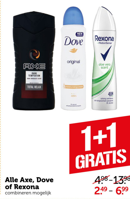 Axe   douchegel, deodorant folder aanbieding bij  Coop - details