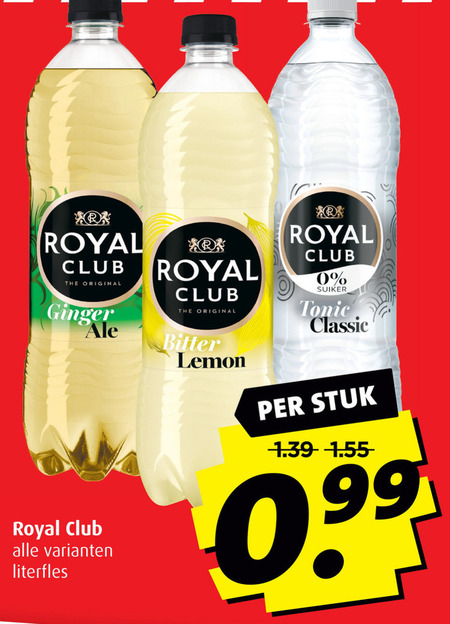 Royal Club   frisdrank folder aanbieding bij  Boni - details