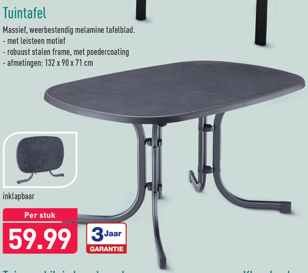 belofte wenselijk laat staan tuintafel folder aanbieding bij Aldi - details