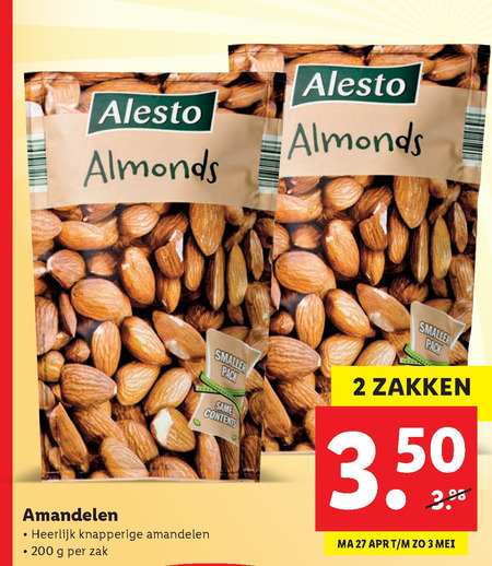 Alesto   amandelen folder aanbieding bij  Lidl - details