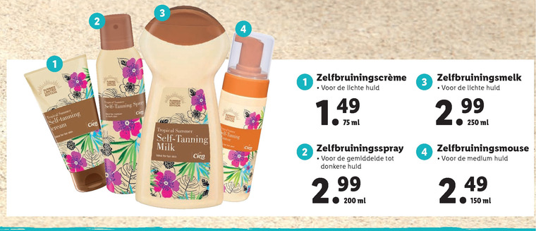 Cien   zelfbruining folder aanbieding bij  Lidl - details