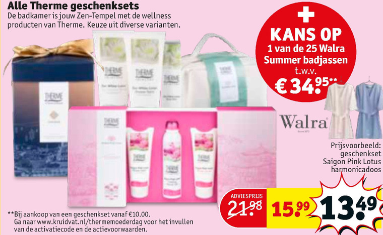 Therme   geschenkset folder aanbieding bij  Kruidvat - details