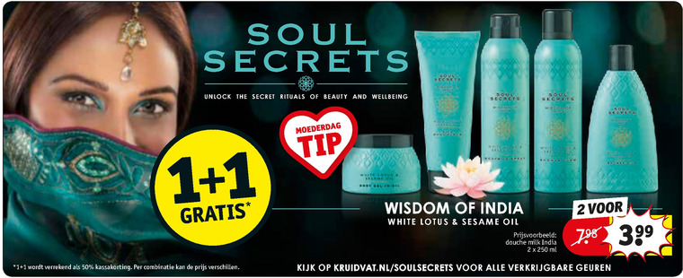 Spa Secrets   douchegel folder aanbieding bij  Kruidvat - details