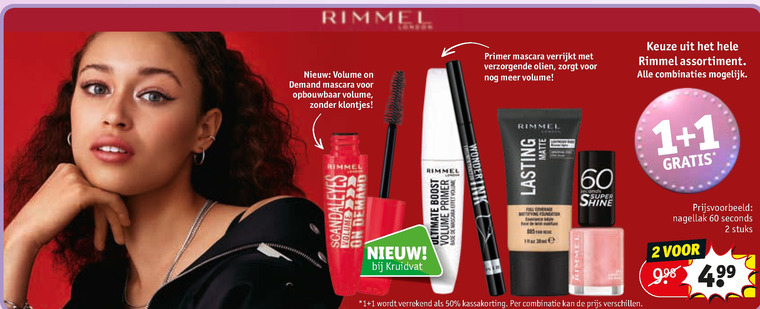 Rimmel   oogschaduw, cosmetica folder aanbieding bij  Kruidvat - details