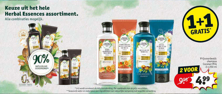 Herbal Essences   conditioner, shampoo folder aanbieding bij  Kruidvat - details