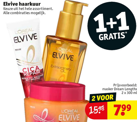 Elvive   haarmasker folder aanbieding bij  Kruidvat - details