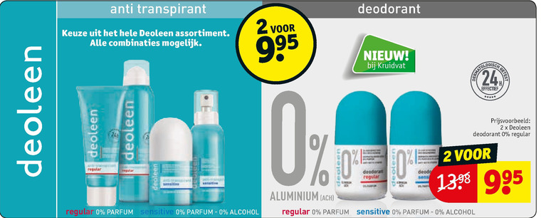 Deoleen   deodorant folder aanbieding bij  Kruidvat - details