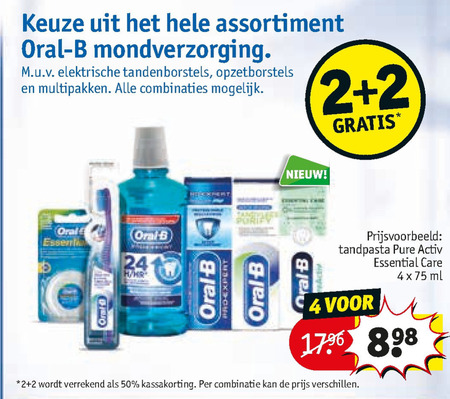 Oral-B   tandenborstel, flosdraad folder aanbieding bij  Kruidvat - details