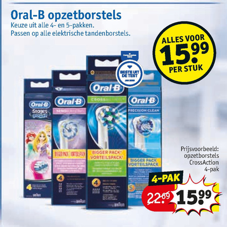 Braun Oral-B   opzetborstel folder aanbieding bij  Kruidvat - details