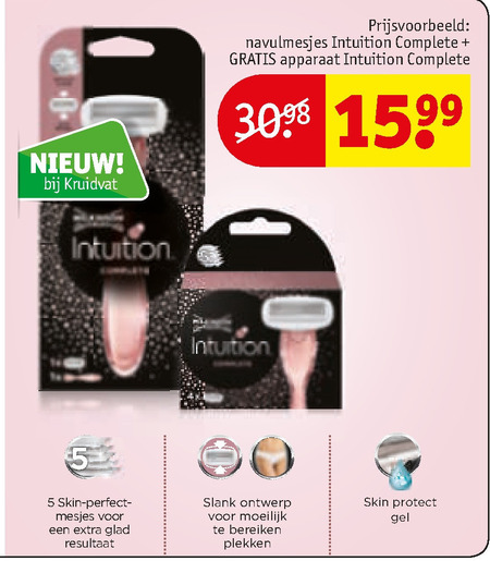 Wilkinson   scheermesjes, dames handscheerapparaat folder aanbieding bij  Kruidvat - details