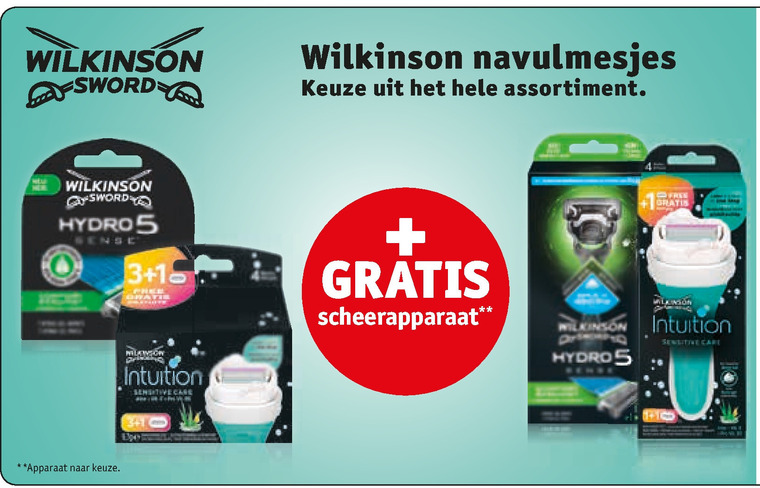 Wilkinson   dames scheermesje, scheermesjes folder aanbieding bij  Kruidvat - details