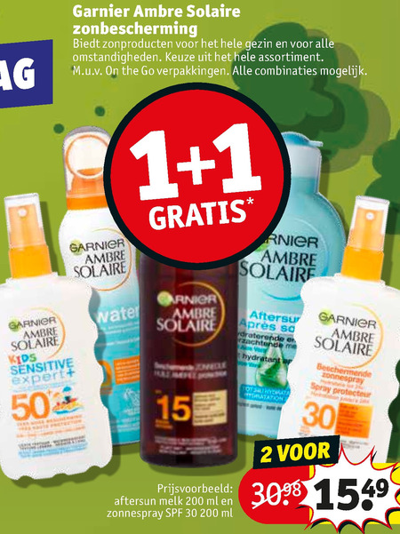 Ambre Solaire   aftersun, zonnebrandolie folder aanbieding bij  Kruidvat - details