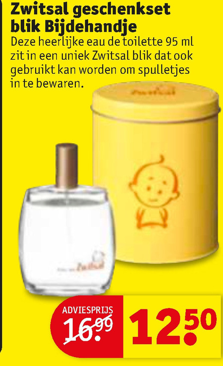 zo vorst schouder Zwitsal eau de toilette folder aanbieding bij Kruidvat - details