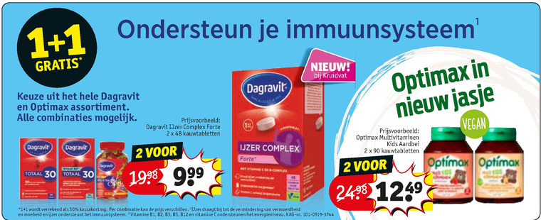 Dagravit   multivitaminen folder aanbieding bij  Kruidvat - details