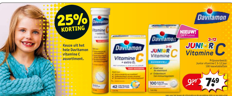 Davitamon   vitamine folder aanbieding bij  Kruidvat - details