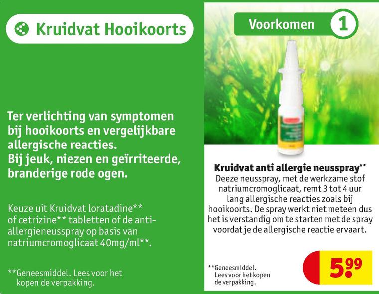 Kruidvat Huismerk   neusspray folder aanbieding bij  Kruidvat - details