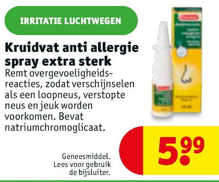 Kruidvat Huismerk   neusspray folder aanbieding bij  Kruidvat - details