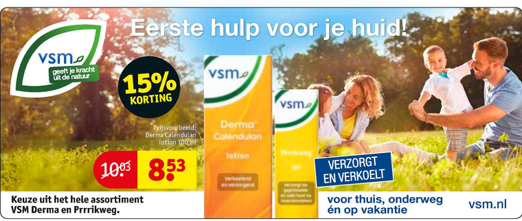 VSM   huidirritatie folder aanbieding bij  Kruidvat - details