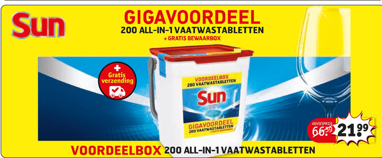 Sun   vaatwasmiddel folder aanbieding bij  Kruidvat - details