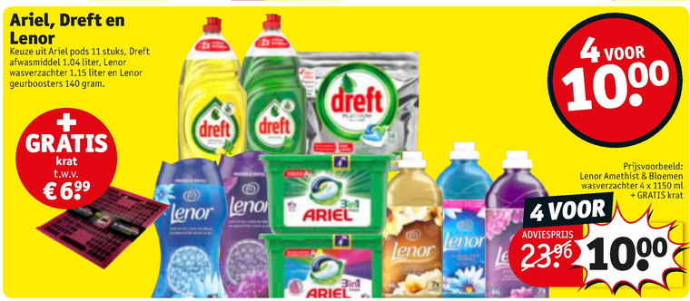 Ariel   wasmiddel, afwasmiddel folder aanbieding bij  Kruidvat - details