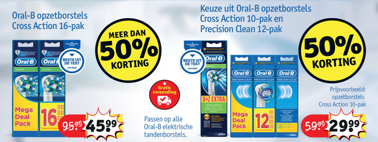 Braun Oral-B   opzetborstel folder aanbieding bij  Kruidvat - details