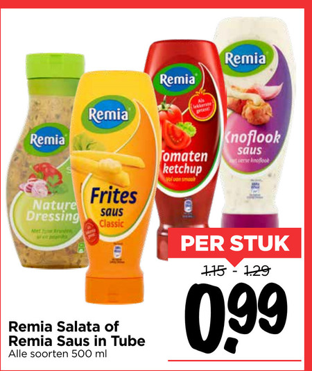 Remia   snacksaus, tomatenketchup folder aanbieding bij  Vomar - details