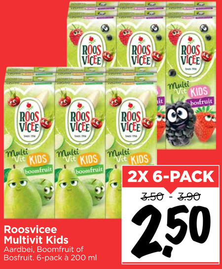 Roosvicee   fruitdrank folder aanbieding bij  Vomar - details