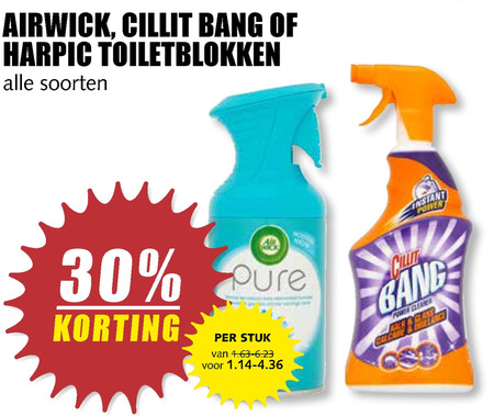 Harpic   allesreiniger, luchtverfrisser folder aanbieding bij  MCD Supermarkt Basis - details