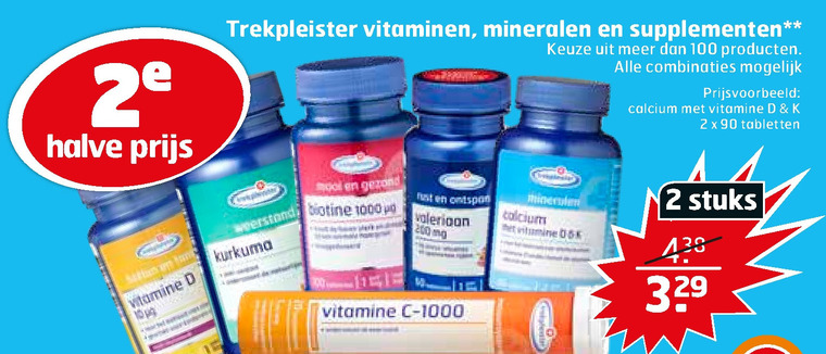 Trekpleister Huismerk   vitamine, voedingssupplement folder aanbieding bij  Trekpleister - details