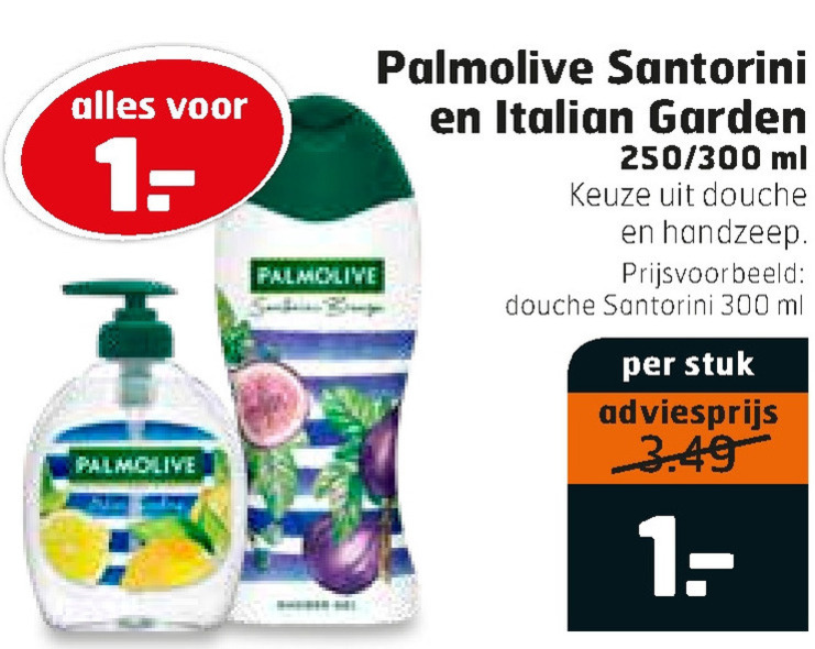 Palmolive   handzeep, douchegel folder aanbieding bij  Trekpleister - details