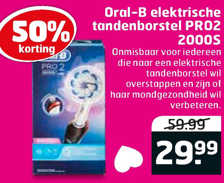 Braun Oral-B   electrische tandenborstel folder aanbieding bij  Trekpleister - details