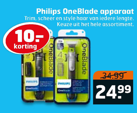 Philips   elektrisch scheerapparaat folder aanbieding bij  Trekpleister - details